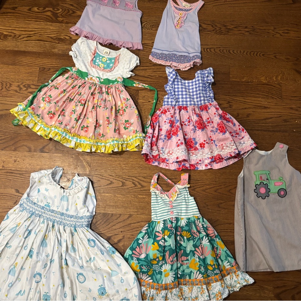 3T-4T Girl Lot Wild Flowers, Matilda Jane, Local Boutiques VEUC.